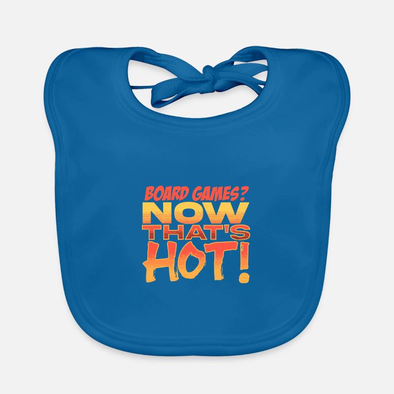 Board Games? Now That's Hot Fun Time Organic Baby Bibs