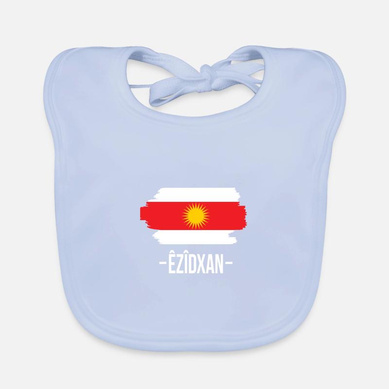 Drapeau yézidi yezidi Exidxan Ezidi Bavoir bio Bébé