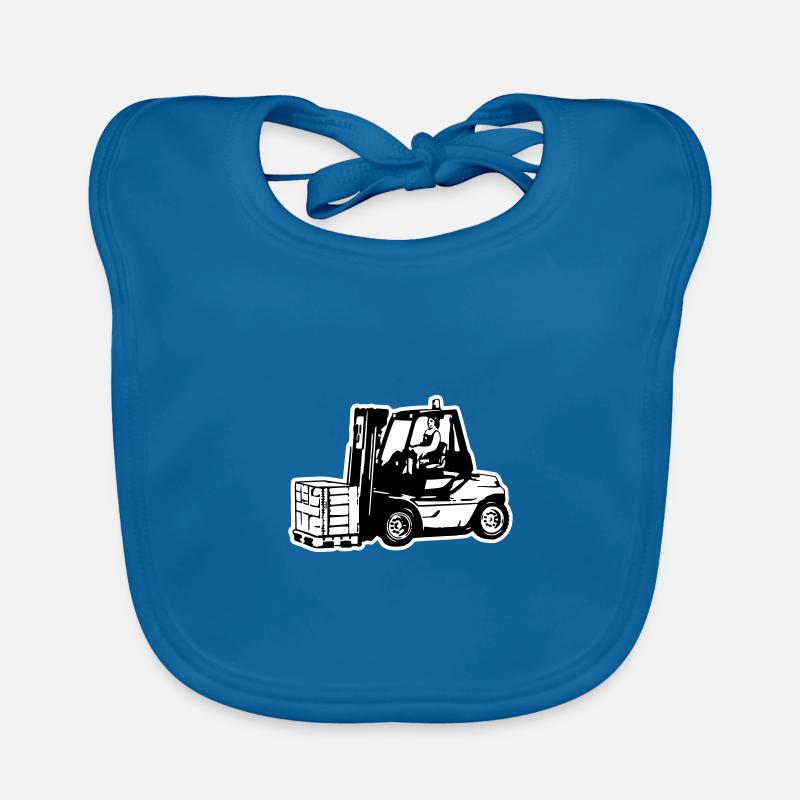 Gabelstapler / Forklift Baby Bio-Lätzchen
