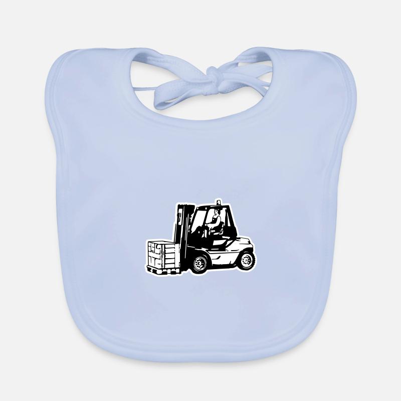 Forklift / fork lift Organic Baby Bibs