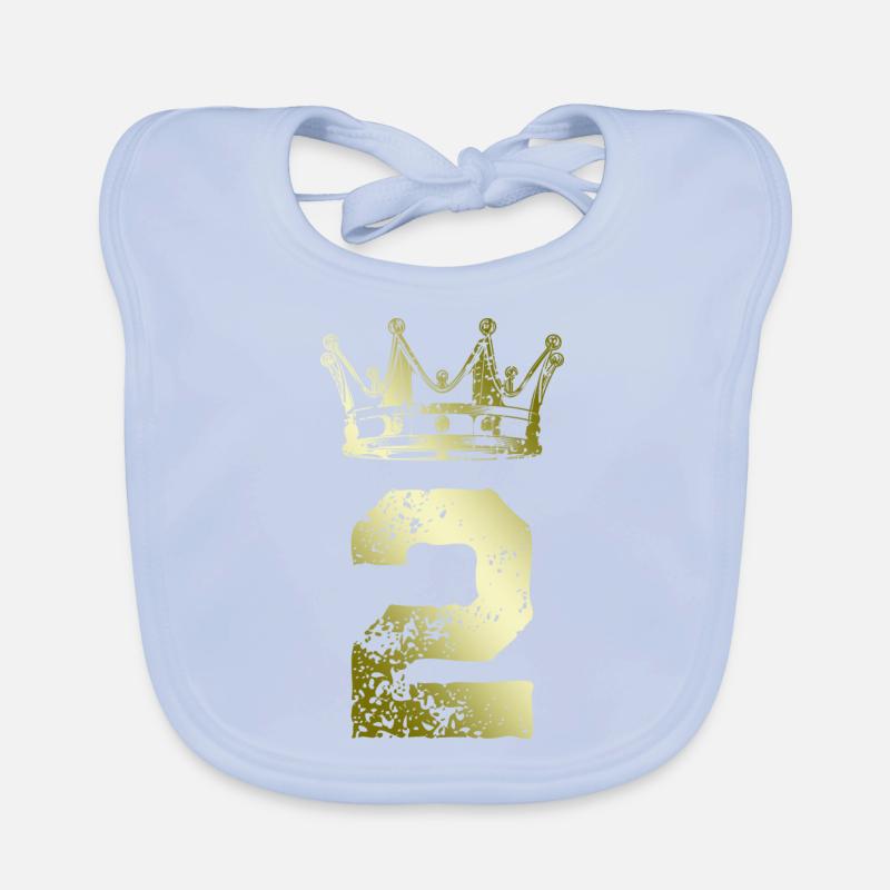 2 Couronne de numéros Bavoir bio Bébé