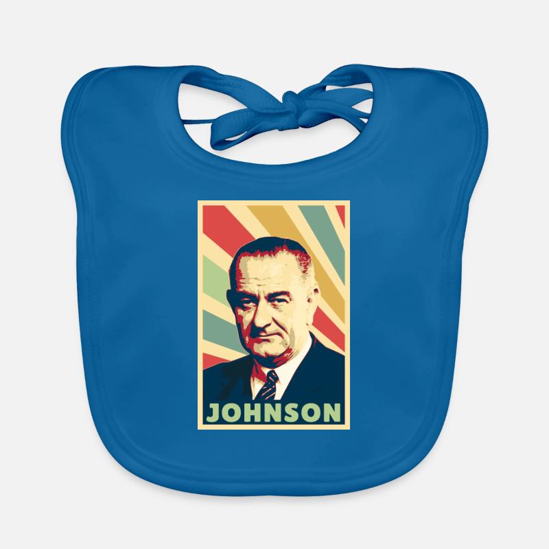 Lyndon B Johnson Vintage Farben Baby Bio-Lätzchen
