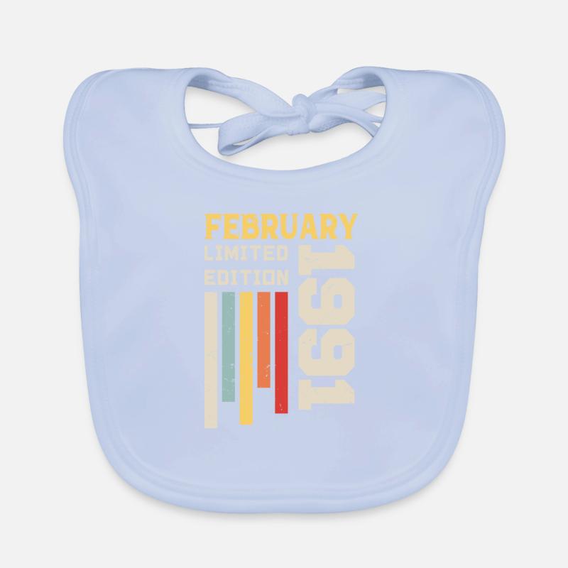 Februar 1991 - Februar 1991 Geburtstagsgeschenk Baby Bio-Lätzchen