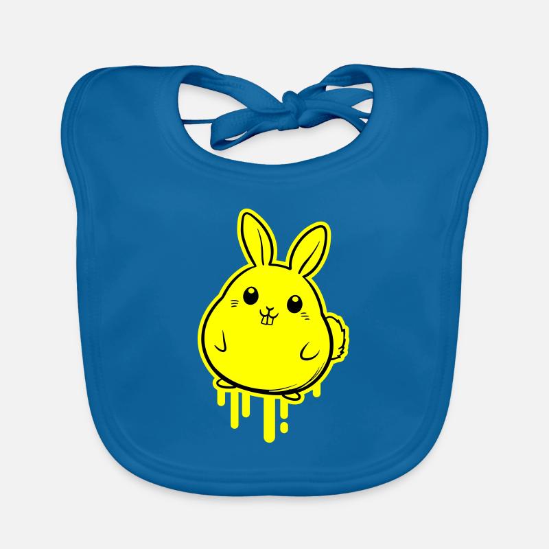 Lapin de Pâques drôle Bavoir bio Bébé
