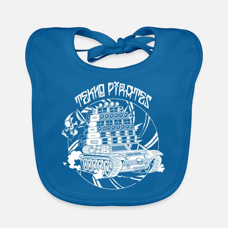 Tekno Nomads Pirate Sound System Organic Baby Bibs