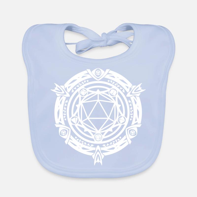 D20 Magic Circle rpg game Organic Baby Bibs