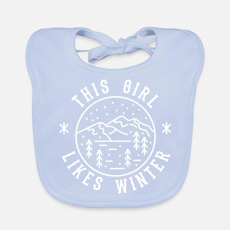 Mädchen mag Wintersaison Bücher lesen Tea Cozy Baby Bio-Lätzchen