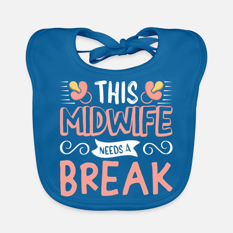 This Midwife needs a break Baby Bio-Lätzchen