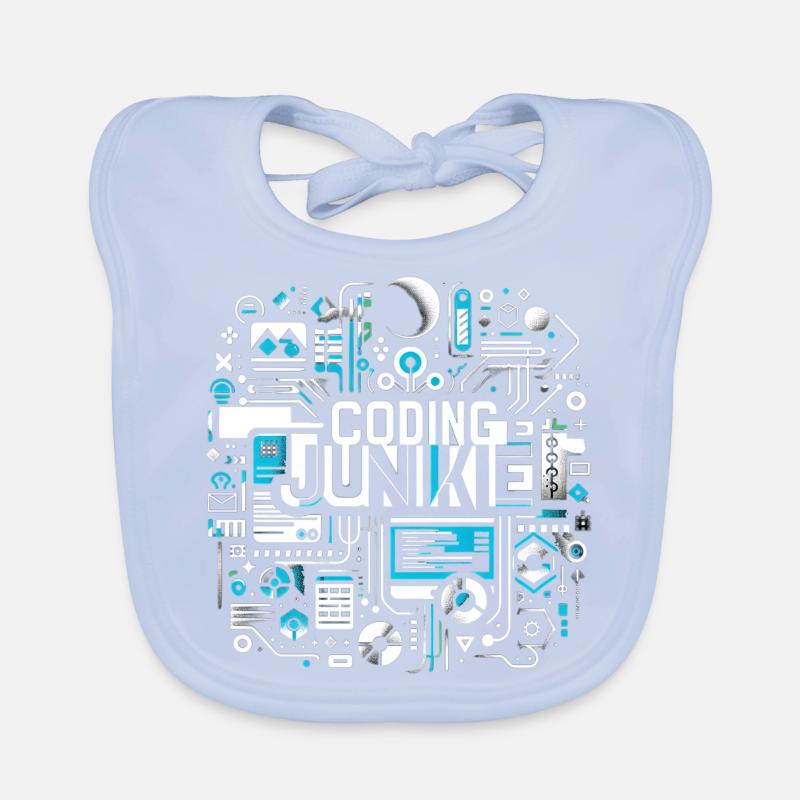 Coding Junkie 16 Organic Baby Bibs