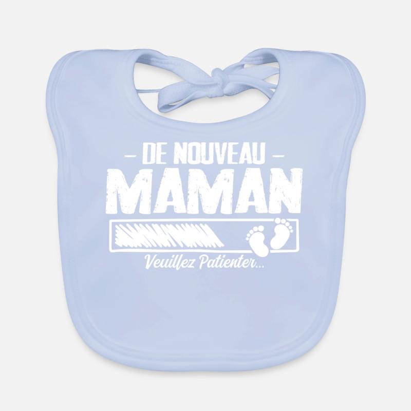 Femme Maman Cadeau Nouvelle Naissance Future Bavoir bio Bébé