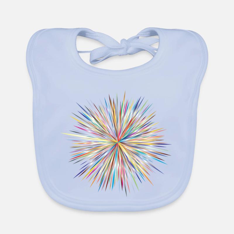 Abstract Explosion Baby Bio-Lätzchen