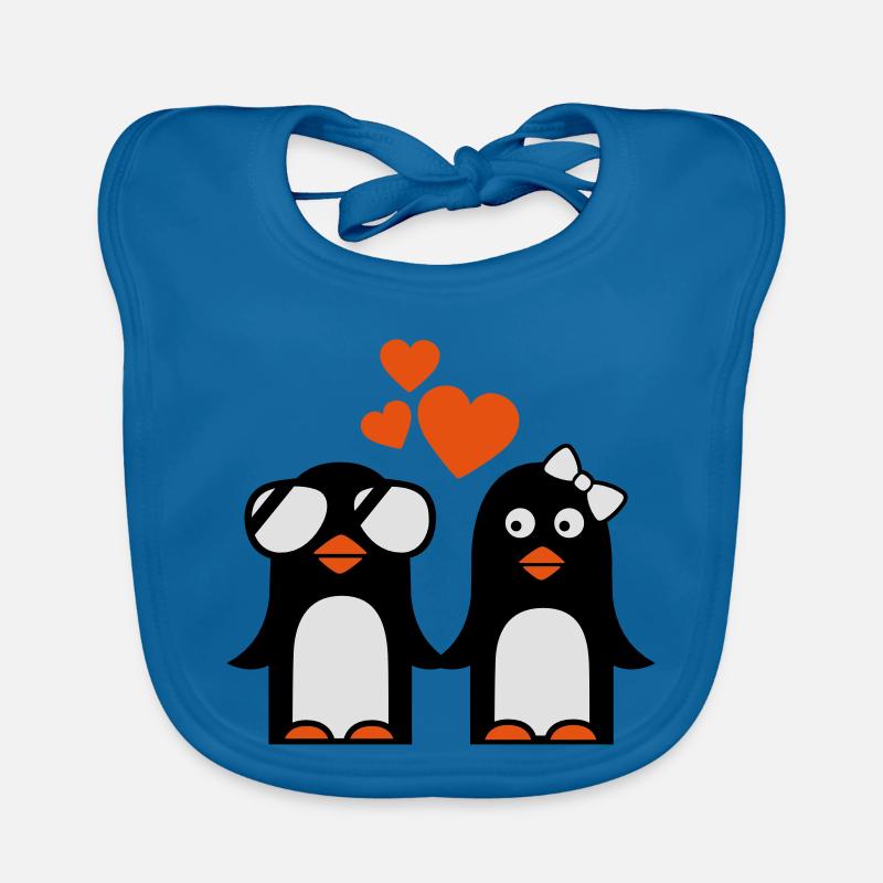 pinguine liebe valentinstag Baby Bio-Lätzchen
