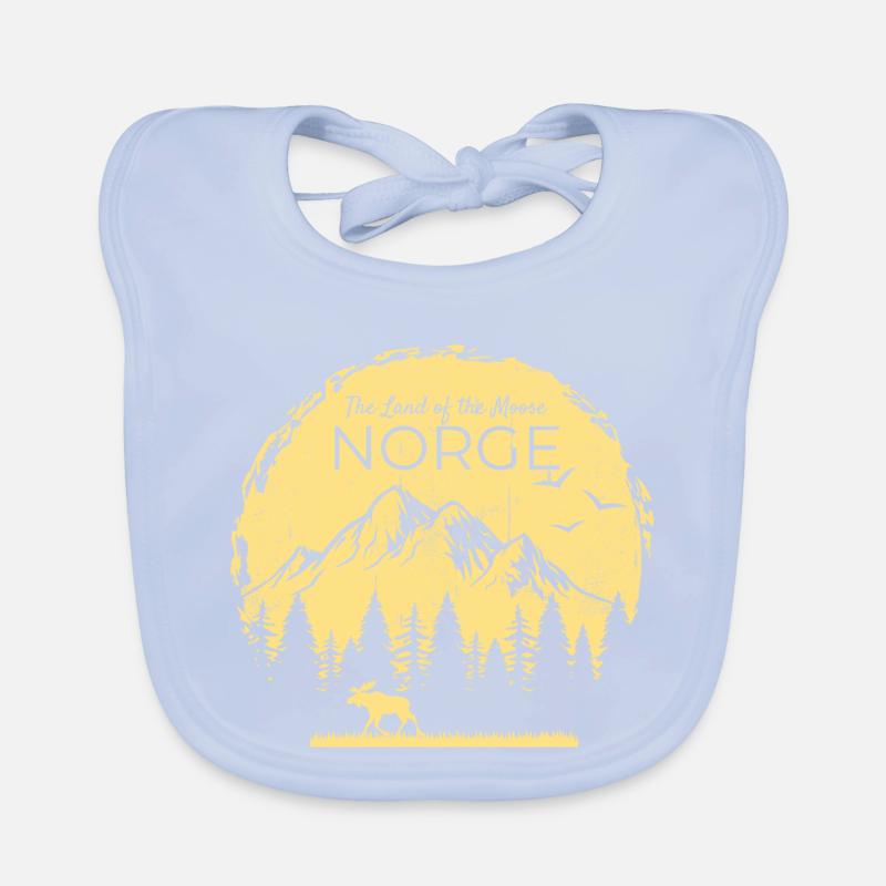 Norge, Terre de l’orignal, Elch Design Bavoir bio Bébé