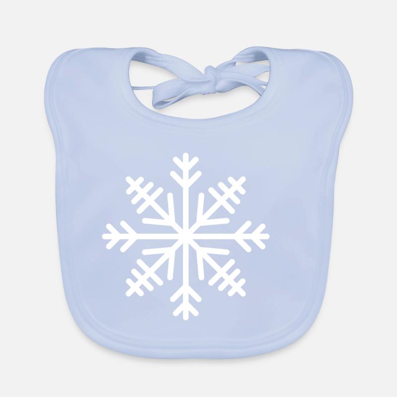 Flocon de neige Bavoir bio Bébé