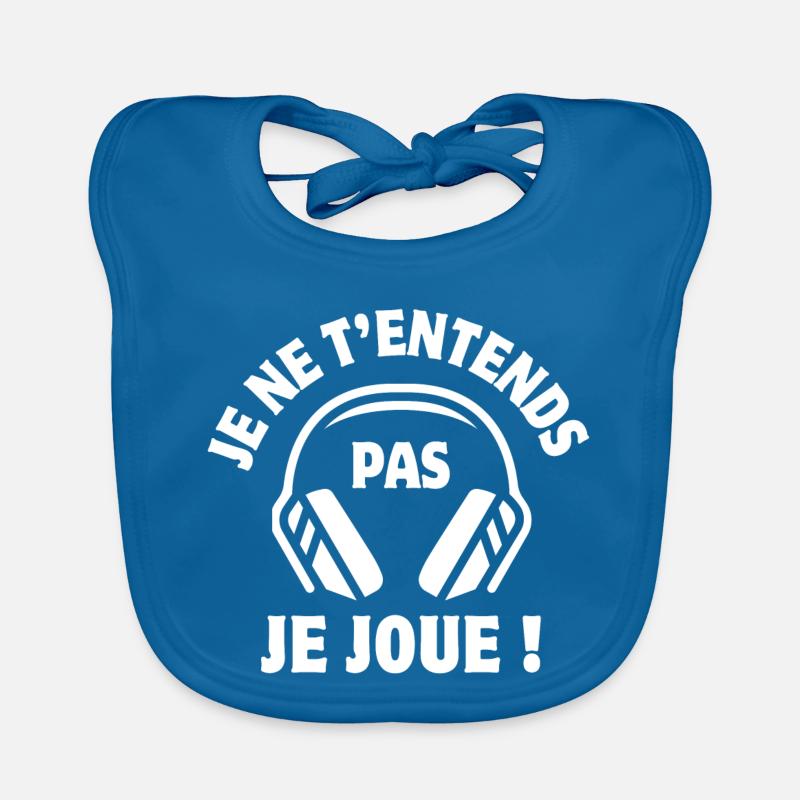 game console, geek, gamer Organic Baby Bibs