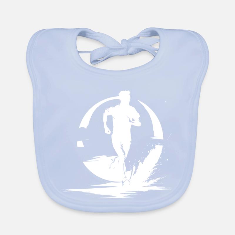 Marathon Boy Drawing Organic Baby Bibs