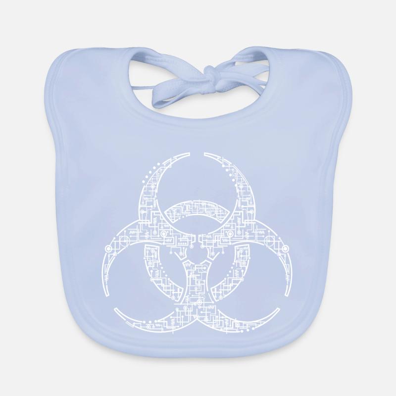 Biohazard Warning Shirt – Edgy Design Organic Baby Bibs