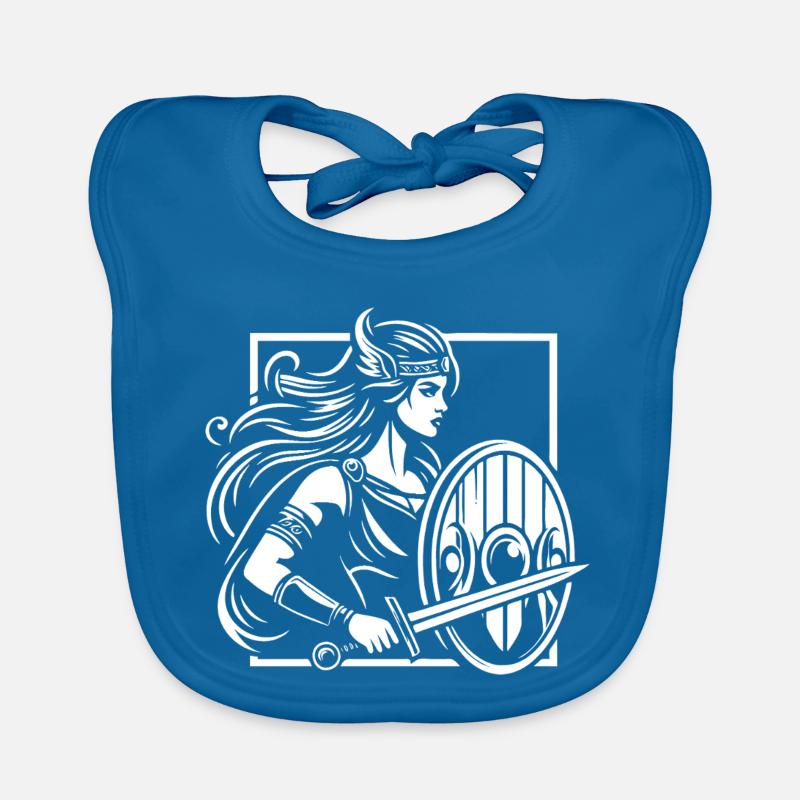 Shield Maiden Design – Strong Viking Organic Baby Bibs