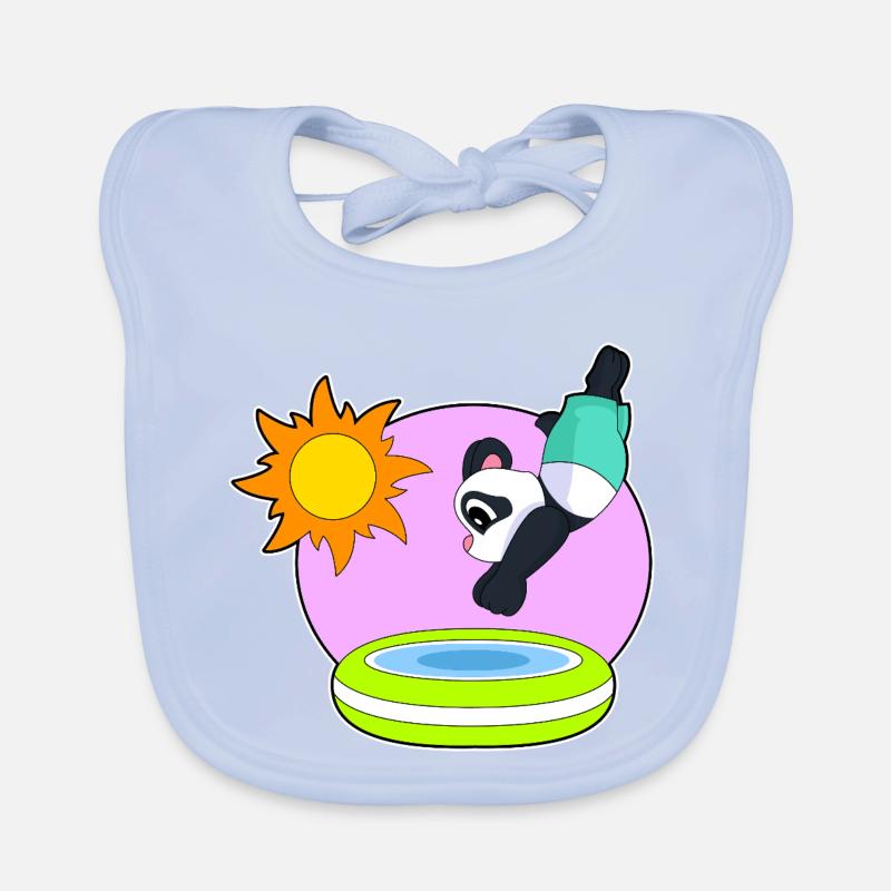 Été de la piscine Panda Bavoir bio Bébé