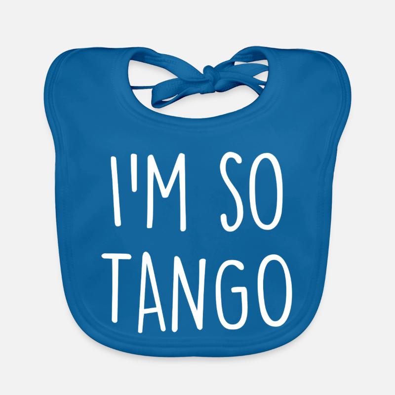 Danseur de tango - Bavoir bio Bébé - bleu paon