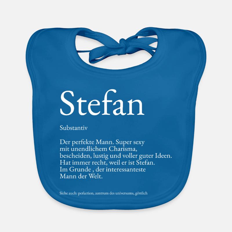 Stefan Dictionary Explanation First name Stefan Organic Baby Bibs