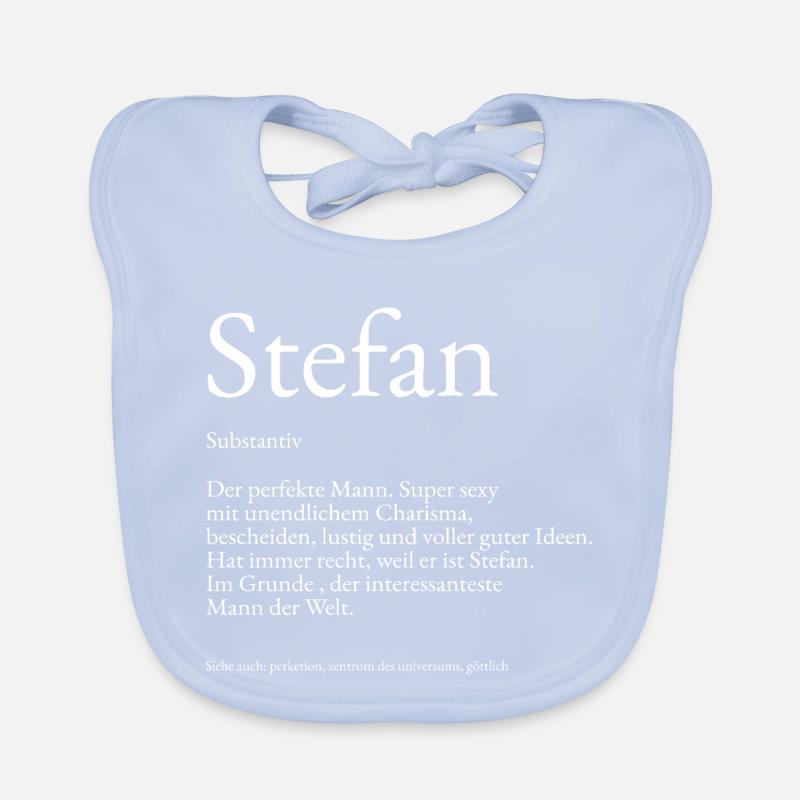 Stefan Dictionary Explanation First name Stefan Organic Baby Bibs