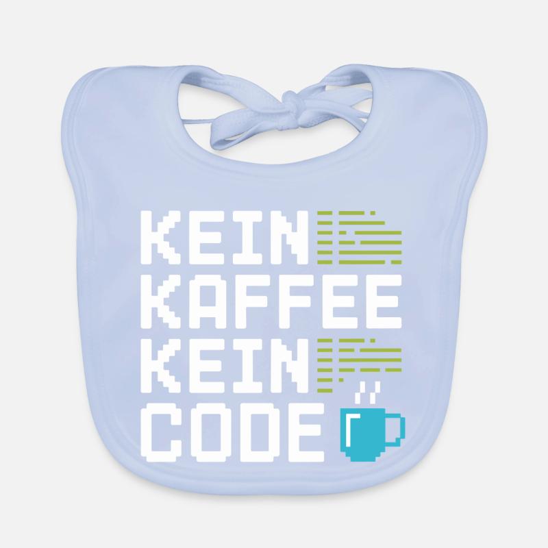 Kein Kaffee Kein Code Programmierer Informatiker Baby Bio-Lätzchen