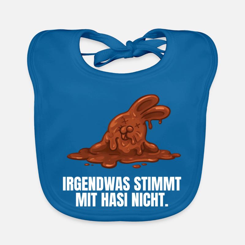 Chocolate bunny Easter Organic Baby Bibs