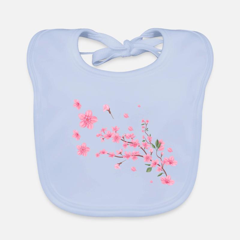 Sakura, fleur de cerisier, fleurs, fleur de cerisier Bavoir bio Bébé