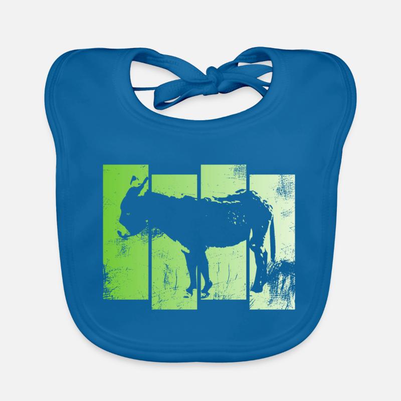 Âne Drôle de crinière sabots de chevalage Bavoir bio Bébé