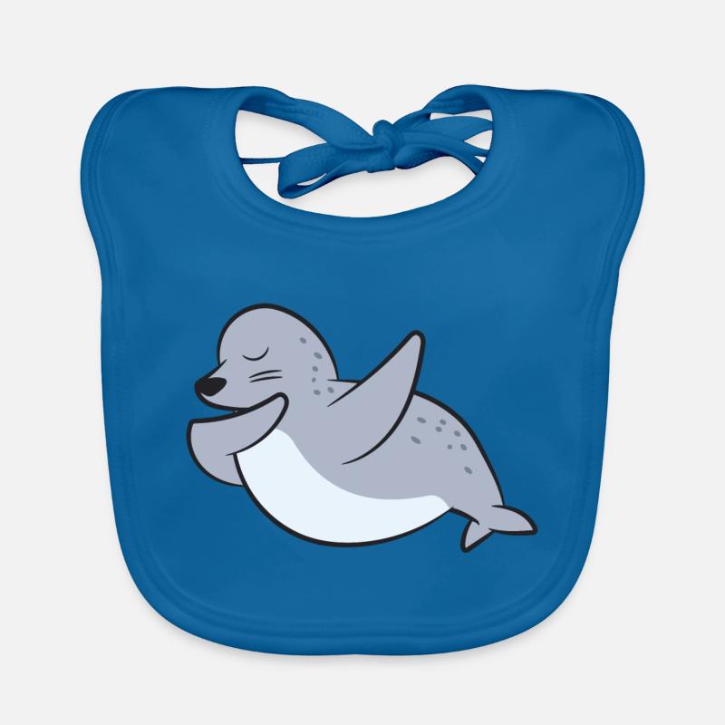Seal - Dab, dabbing, dabbing, dancing Organic Baby Bibs