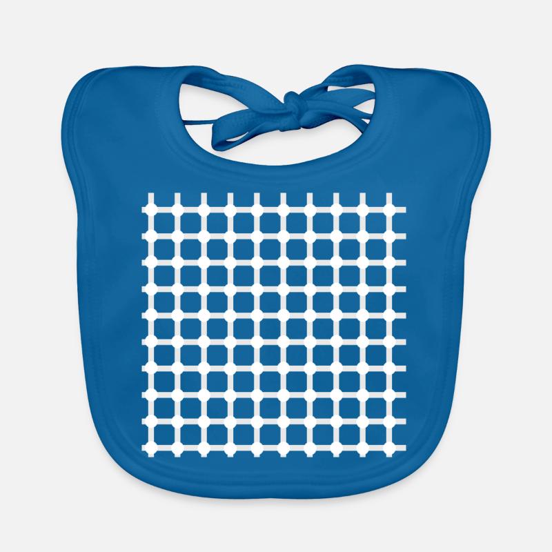Hermann grid perception illusion optics gift Organic Baby Bibs
