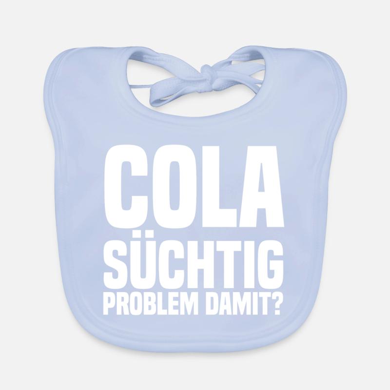 Cola suechtig Problem damit weiss Baby Bio-Lätzchen