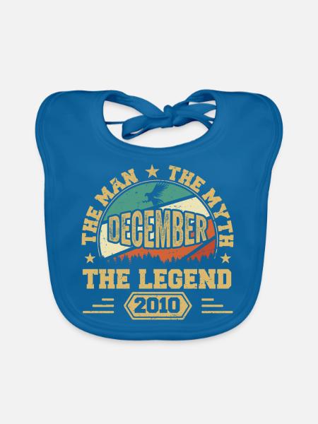 Dezember 2010 Geburtstag Dezember 2010 Geschenk - Baby Bio-Lätzchen - Pfauenblau