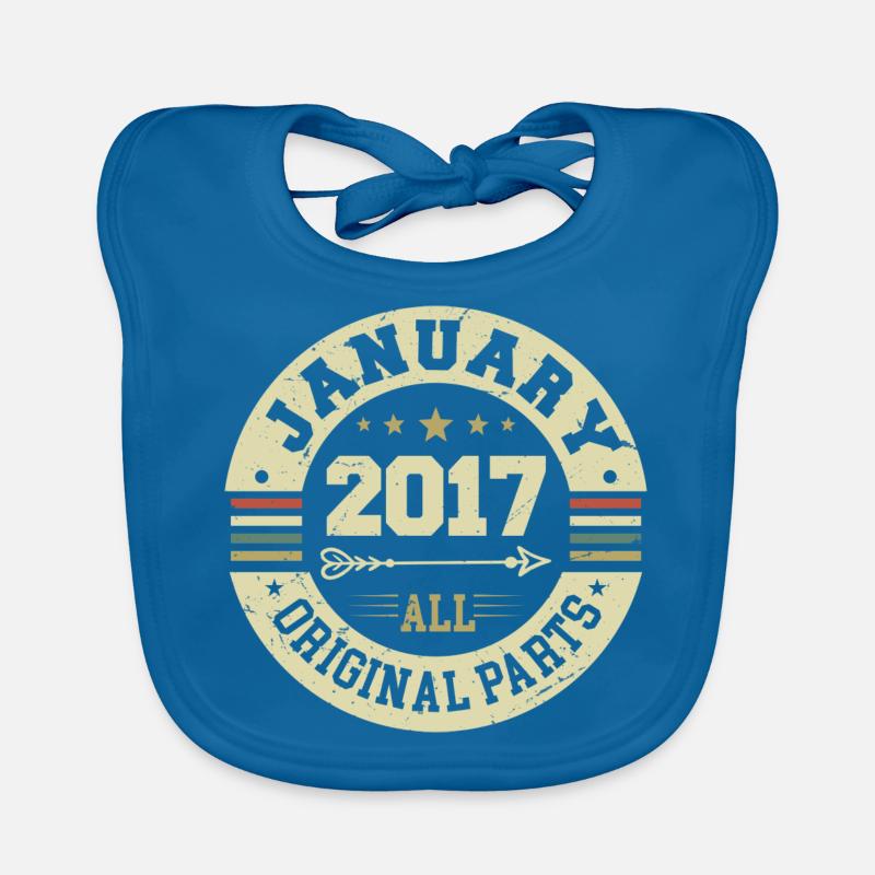 January 2017 - Geburtstag im Januar 2017 Baby Bio-Lätzchen
