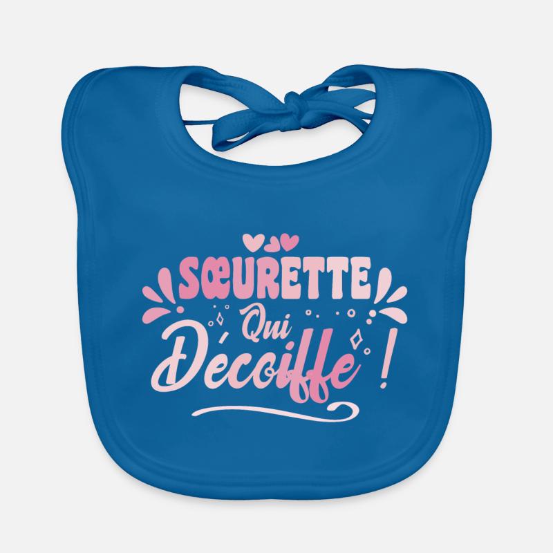 Beste Schwester, die Haarschnitte Geschenkidee Schwester Baby Bio-Lätzchen