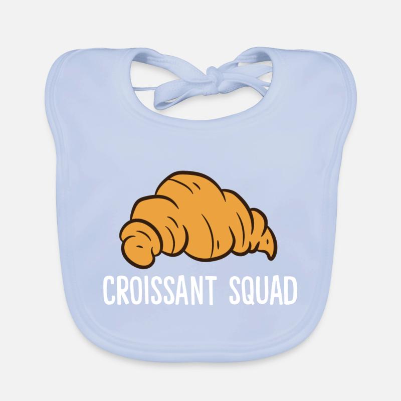 Croissant - Croissant Squad Organic Baby Bibs