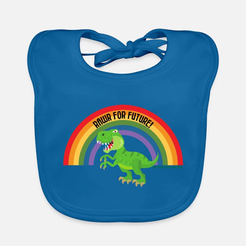 RAWR FOR FUTURE - T-REX II - Regenbogen Dino Baby Bio-Lätzchen