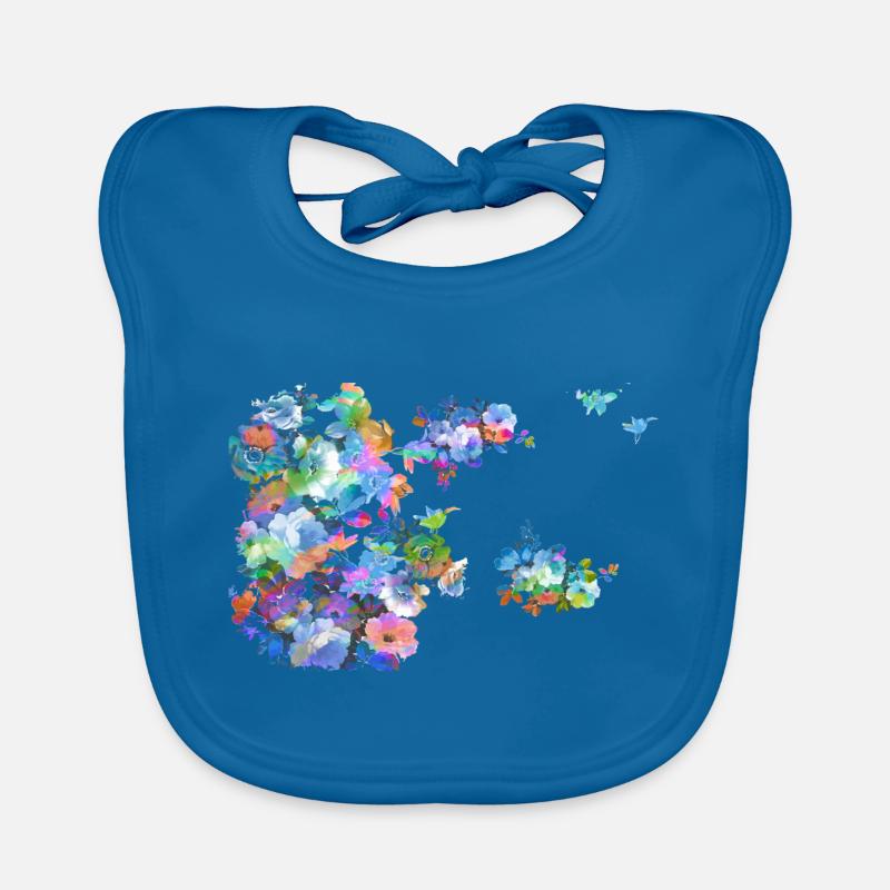 Fleurs,Fleur,Printemps,Fleurs,Coloré Bavoir bio Bébé