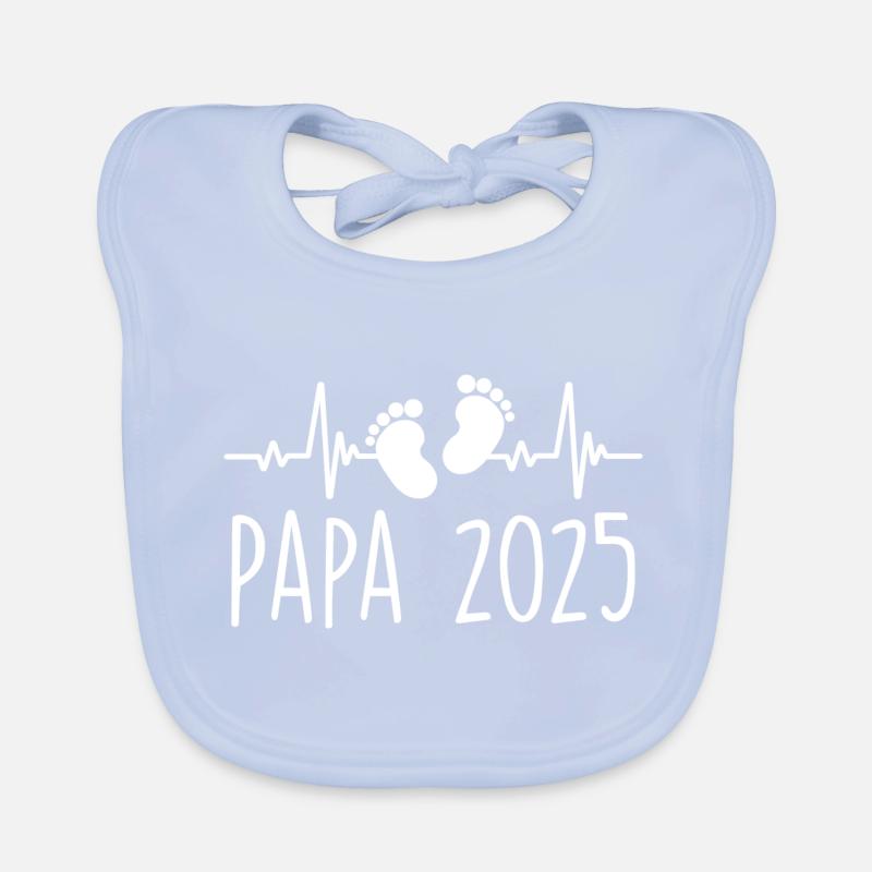 Dad 2025 Frequency Herschlag Father's Day Gift Organic Baby Bibs