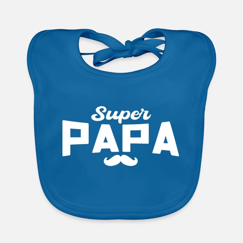 Super Daddy Daddy Gift Dad Organic Baby Bibs