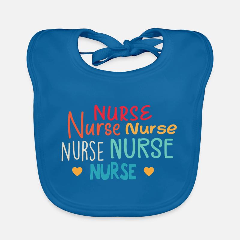 Krankenschwester - Geschenk Krankenschwester Baby Bio-Lätzchen