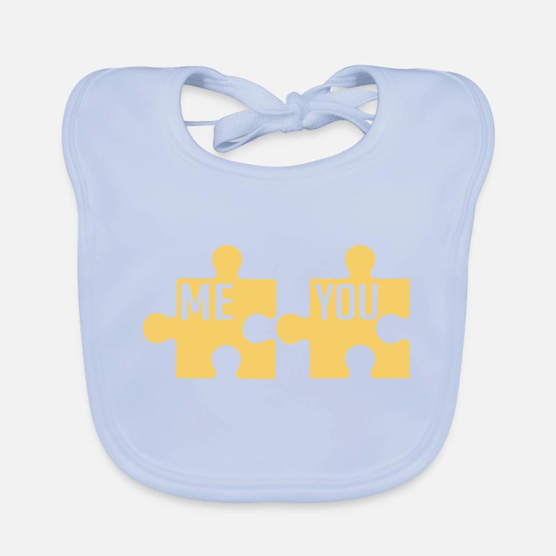 ICH DU | PUZZLE | PAAR Baby Bio-Lätzchen