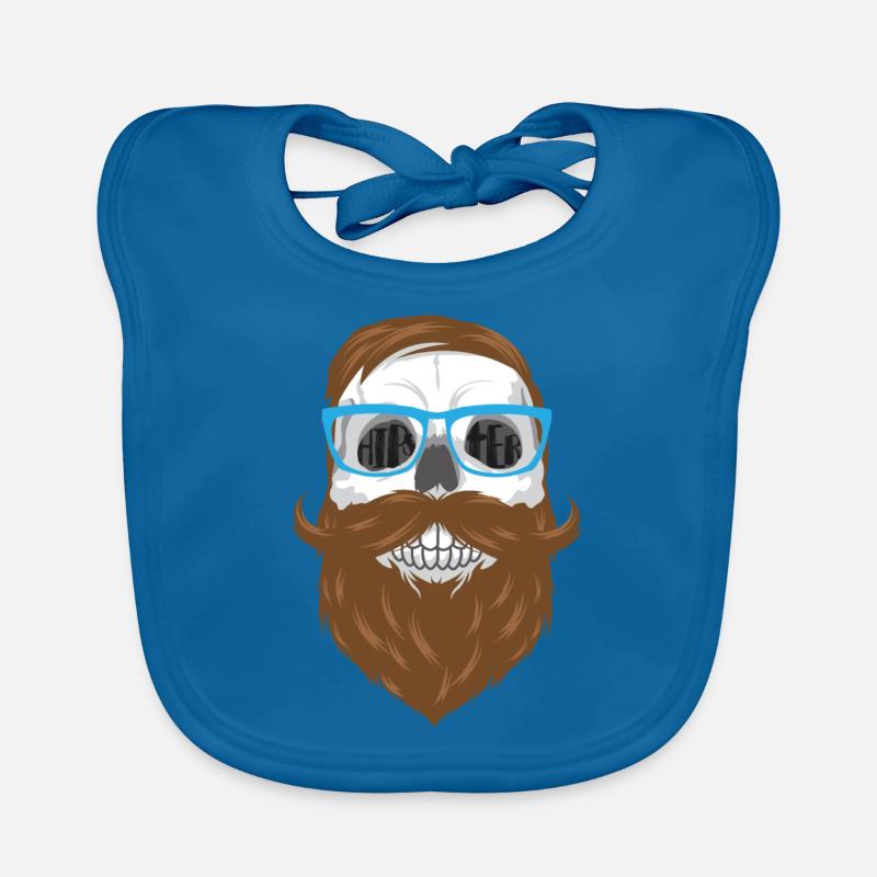 Hipster crâne Bavoir bio Bébé