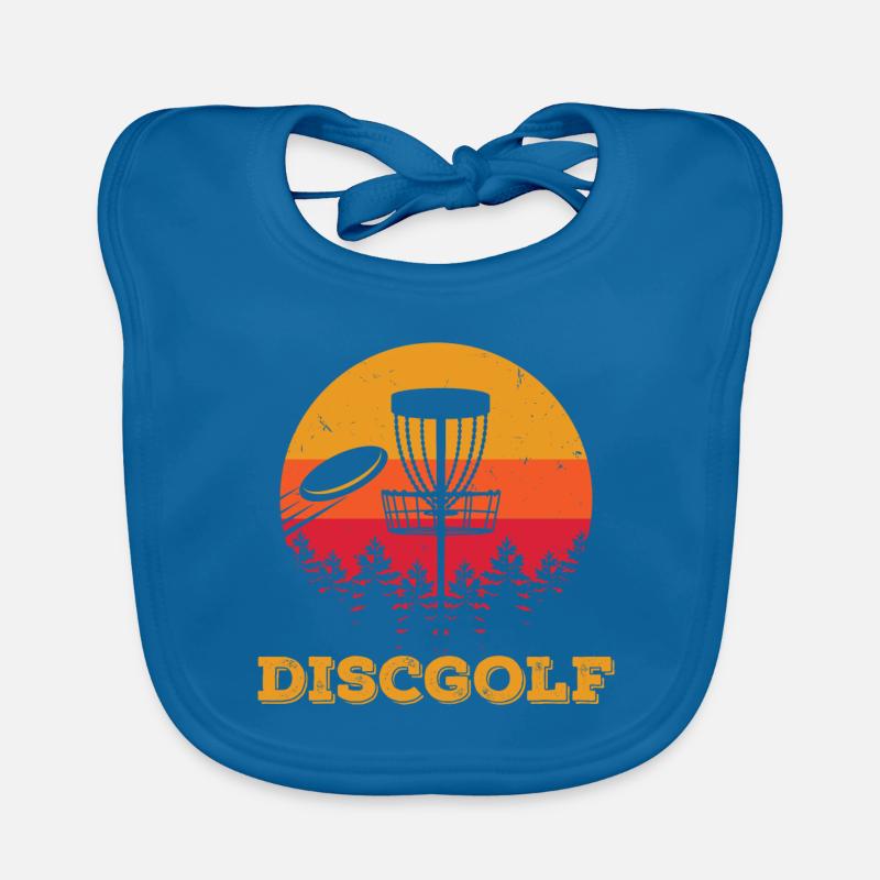 Frisbee Vintage Disc Golf Throwing Disc Gift Organic Baby Bibs