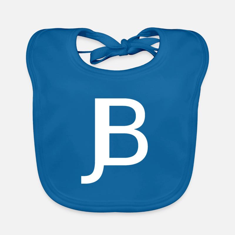 JB - Bavoir bio Bébé - bleu paon