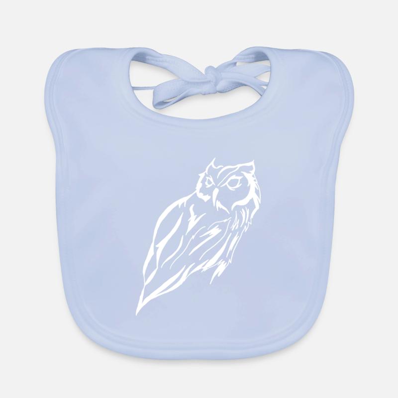 Eule, Owl Baby Bio-Lätzchen