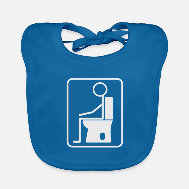 Toilettes, toilettes, bâtons Bavoir bio Bébé