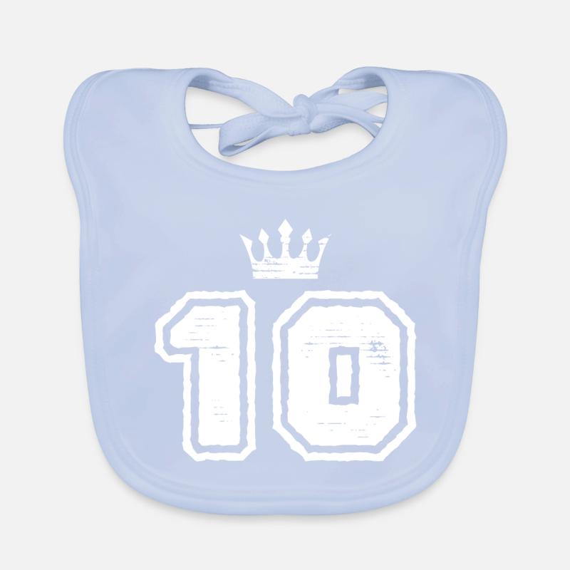 10 couronne numéro Bavoir bio Bébé