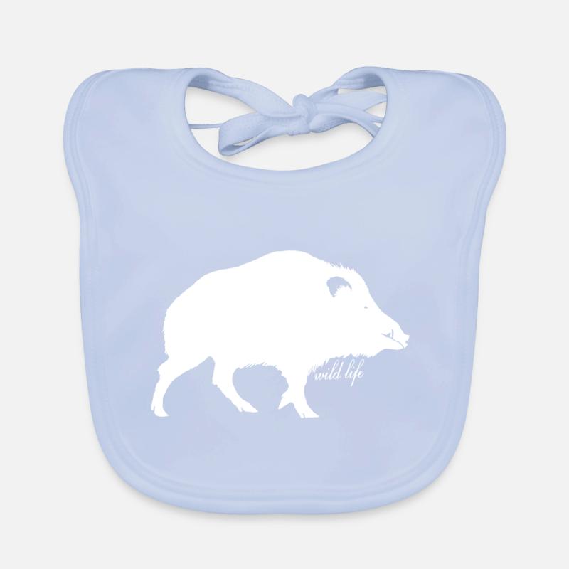 Faune de sanglier Bavoir bio Bébé